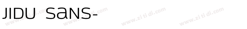 JIDU Sans字体转换